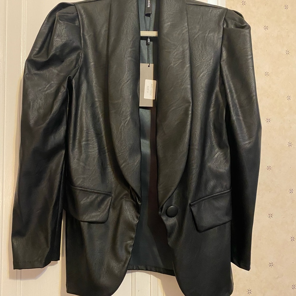 Puff blazer black